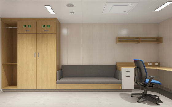 ซื้อ 3 2 1 ห้องนอน Prefab Custom Modular Cabins Unit แบบพกพา การผลิตออนไลน์
